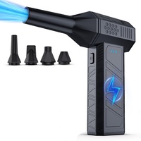 Compressed Air Duster Blower Mini Handheld Turbo Fan 110000RPM Jet Dry for Car Duster Keyboard PC Cleaning Blower Kits Barbecue