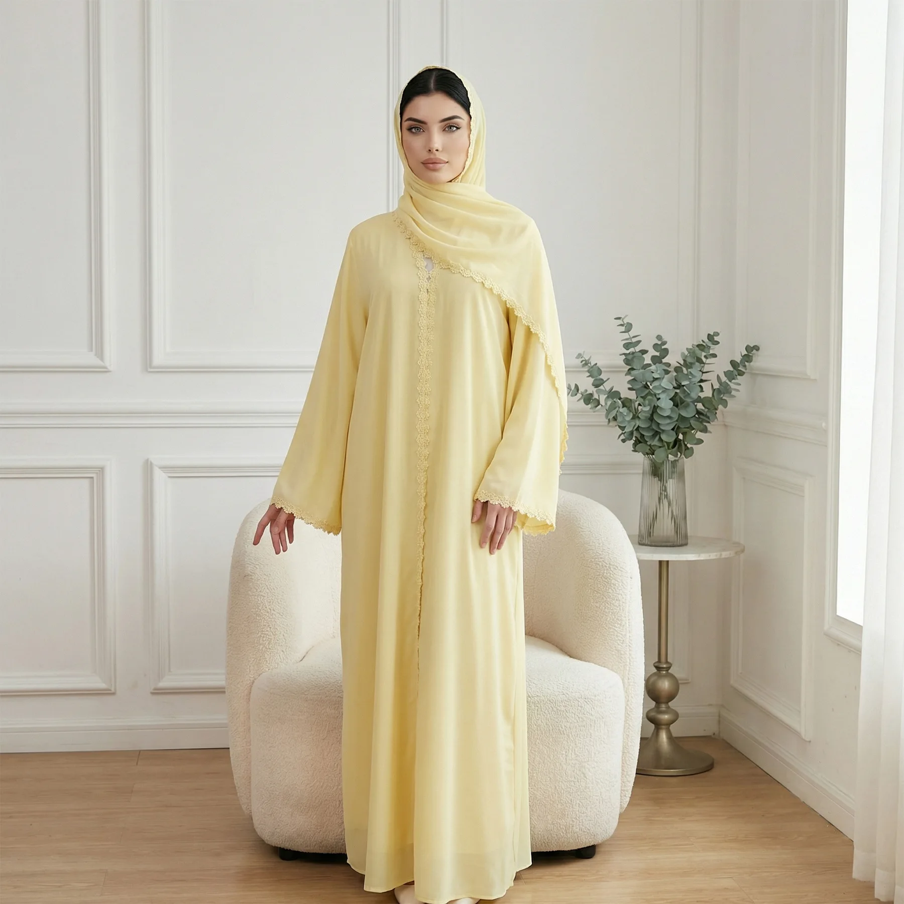 

Eid Abbayas for Woman Muslim Hijab Dress Abaya Dubai Kaftan Ramadan Kimono Cardigan Islam Jalabiya Kebaya Caftan Femme Robe