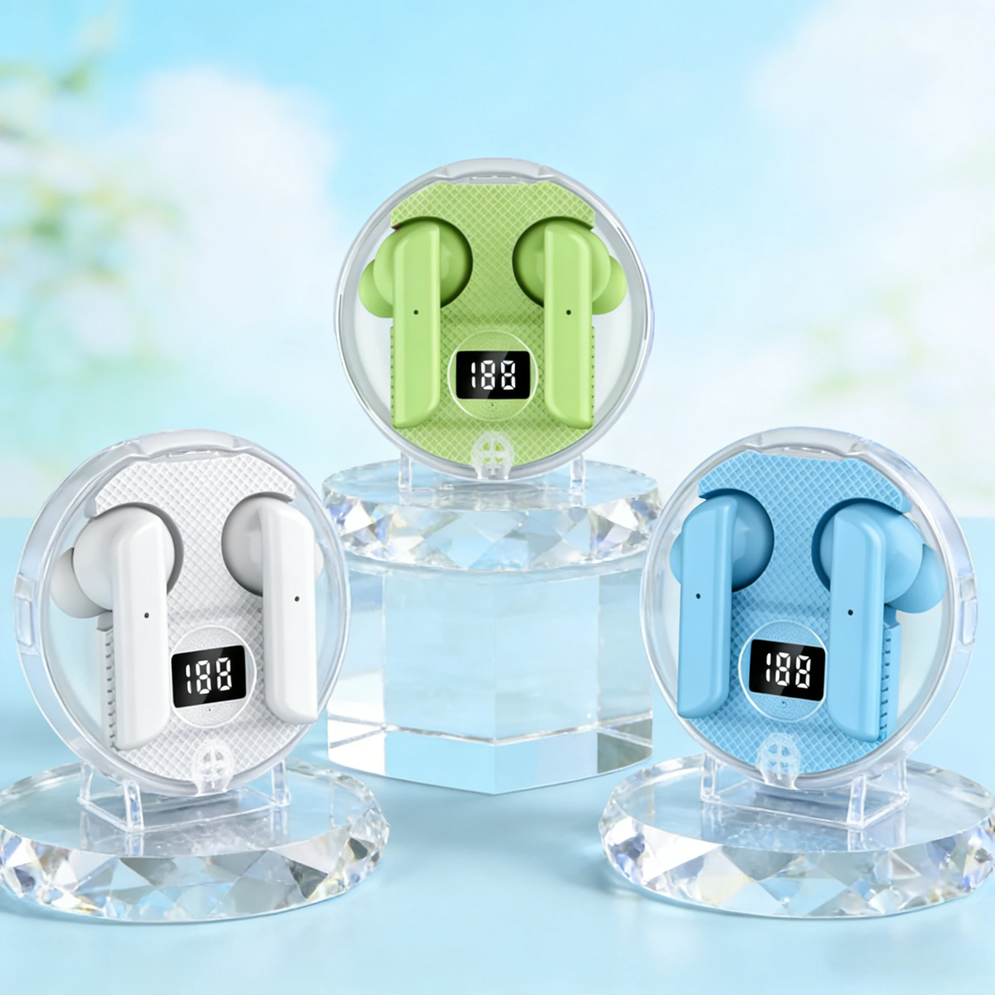 Auriculares inalámbricos E10 TWS con Bluetooth, cascos deportivos con Control, micrófono resistente al agua, auriculares para música, funciona en todos los teléfonos inteligentes