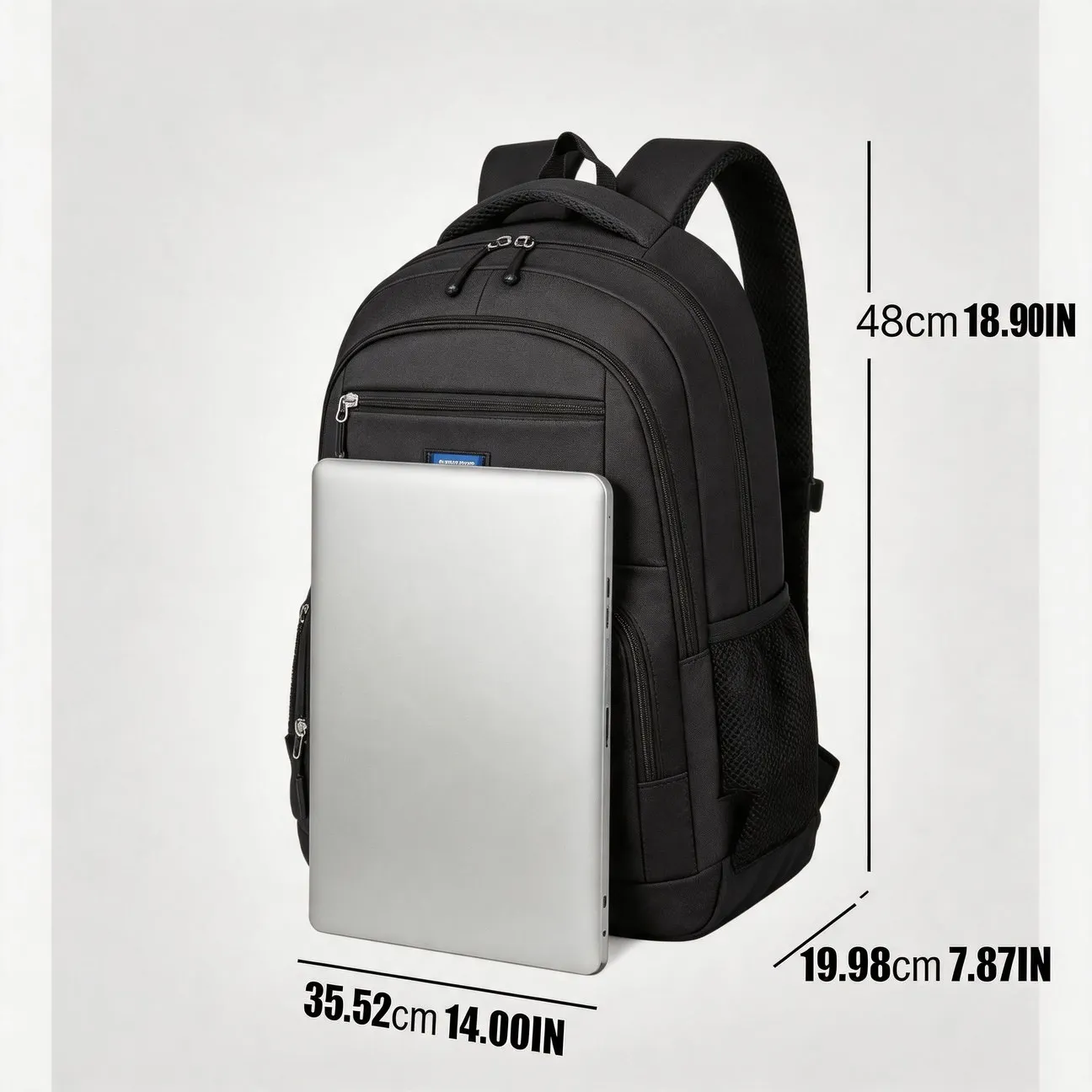 Upgrade Simple Backpack Daily Commute Outdoor Travel With Laptop Compartment Comfortable Handle
