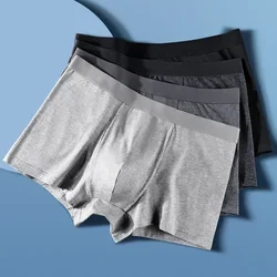 Shorts boxer de algodão para homens, boxers respiráveis, cuecas masculinas confortáveis, shorts boxer macio e elástico, calcinha sexy da moda