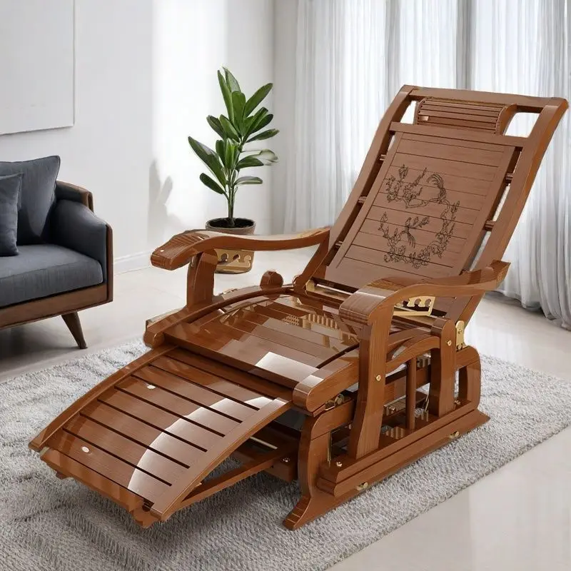 

Rocking lounge chair, lunch break folding elderly sitting and sleeping dual-purpose chair, adult backrest leisure chair,、