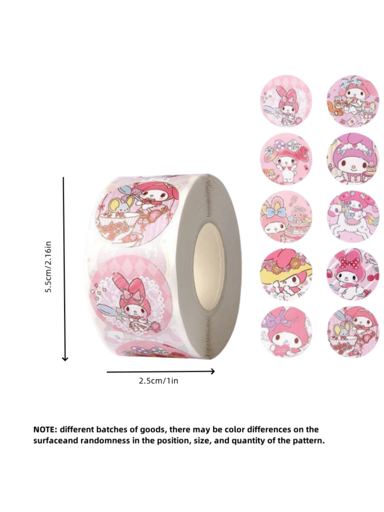 100/450/500/pcs Sanrio Blind Box Stickers HelloKitty Kuromi Cinnamoroll Melody DIY Laptop Phone Diary Cartoon Sticker Kids Toys