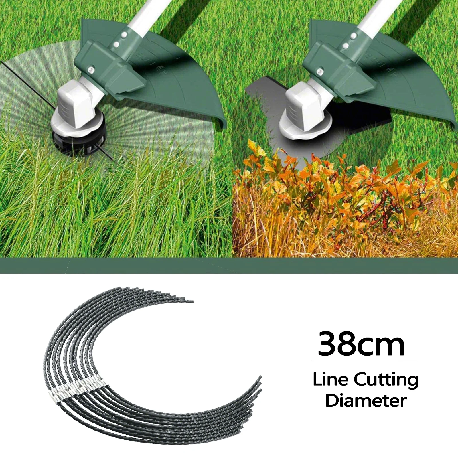 Steel Wire Nylon Grass Trimmer Line Lawn Brushcutter Trimmer Rope Spool Line Replacement For AFS 23-37