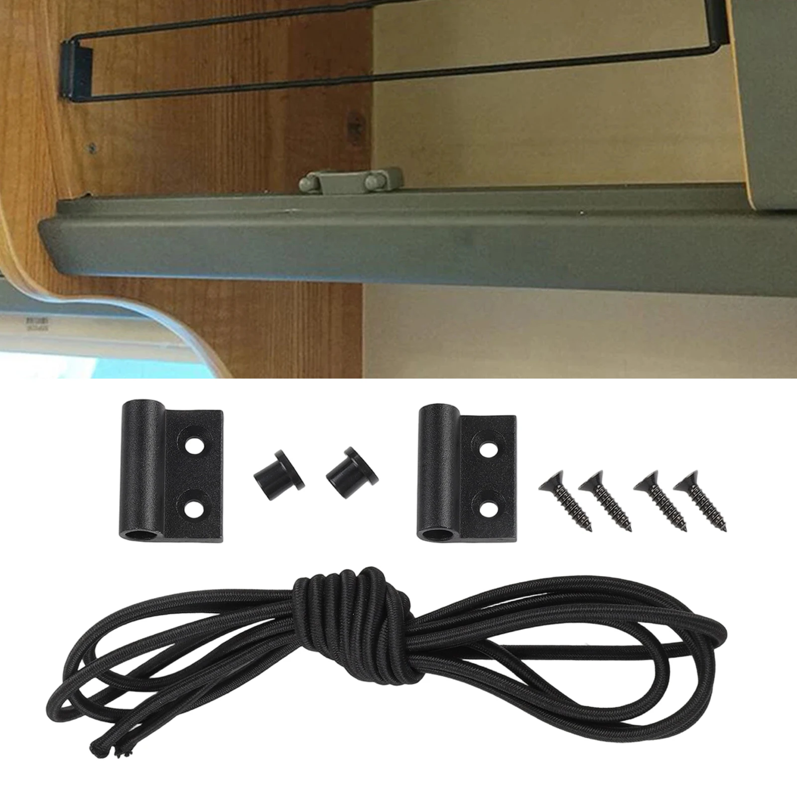 

1 Set Car RV Cabinet Cargo Net Camper Trunk Elastic Storage Net Organizer Anti Falling RV Cabinet Elastic Fence