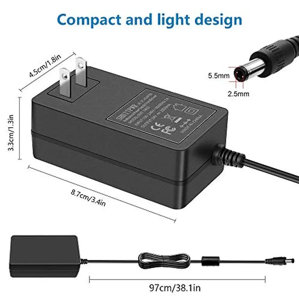 24V 2A Converter Transformer LED Strip Lights DC Motor DVR NVR System Smart Speakers