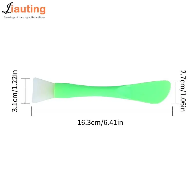 1PC spazzola per maschera facciale in Silicone testa morbida con raschietto spazzola per pellicola di fango integrata a doppio uso pellicola fai da te regolazione strumento di bellezza bellezza