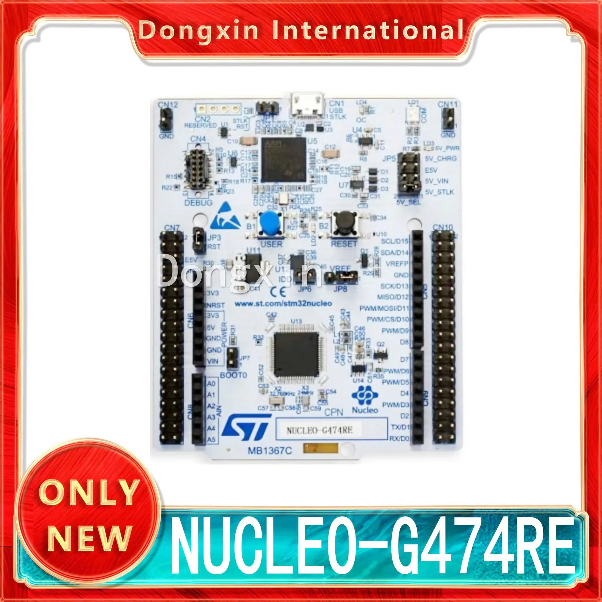 nucleo-g474re-stm32-stm32g474re-mcu-を搭載した-nucleo-64-開発ボード、arduino-および-st-モルフォ接続をサポート