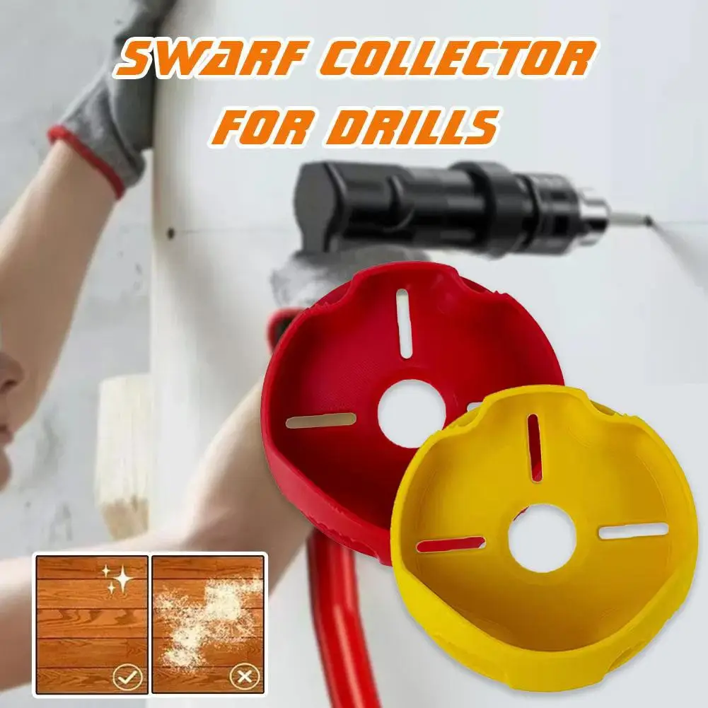 Durable Plastic Drilling Dust Collector Manage Debris For Building Cleaning Efficient Dust Collector Power Tools Accessories