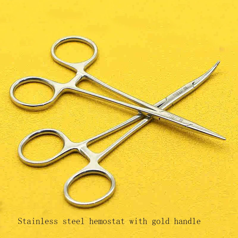 Stainless steel hemostatic forceps needle-holding forceps straight elbow vascular forceps