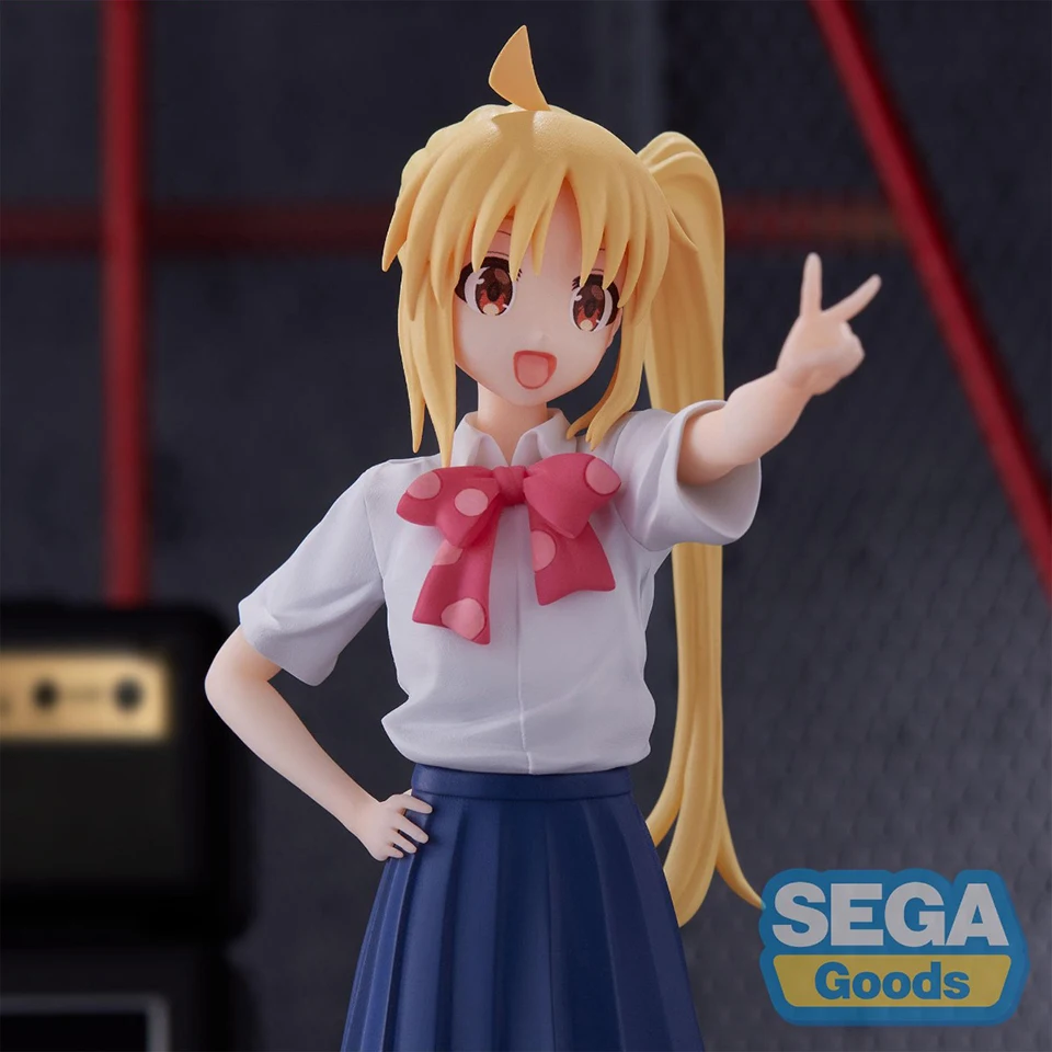 Original Genuine SEGA Bocchi The Rock 17cm Ijichi Nijika Action Figure Anime Collect Toy Gift Wholesale