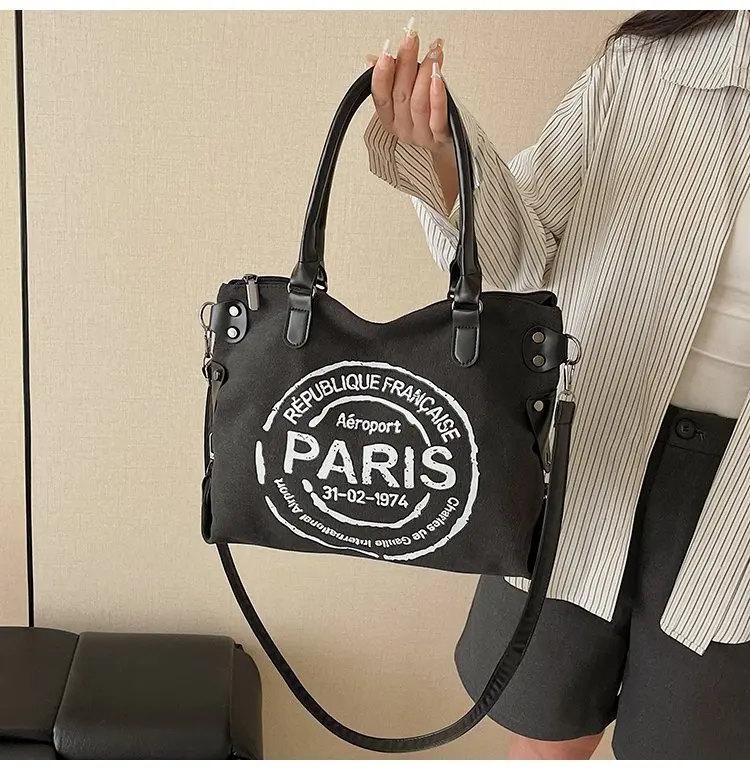 2025 Summer Fashionable Women's Nylon Cloth Tote-Unique Sewing Thread Design-Great for Weekend Getaways, Traveling & Office Use