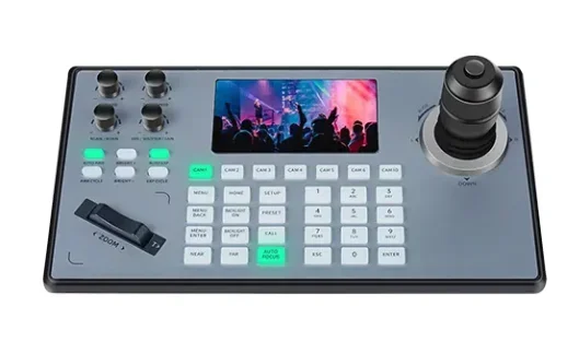 UHD 4K Live Streaming System 12X PTZ Camera And Controller Joystick Keyboard Supply Church Concert Conference