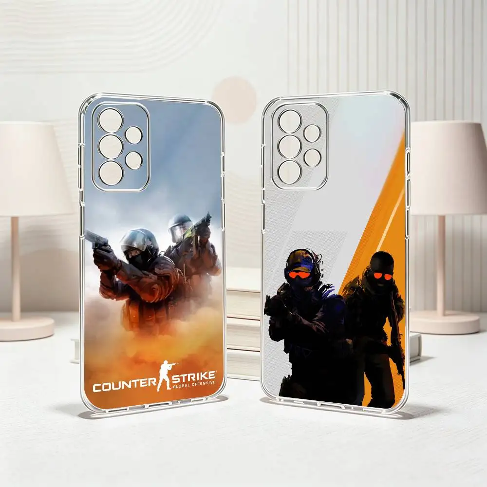 Game CS2 Counter S-Strike2  Phone Case Transparent Silicone Soft For Samsung S25,S24,S21,S22,S23,S30,Ultra,S20,Plus,Fe Gift