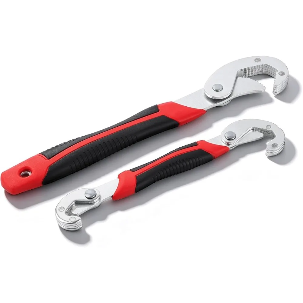 Portable Hand Tool for Nuts Bolts Pipes, Universal Adjustable Wrench, Multi-Function Self-Tightening Spanner, Home Garage Repair