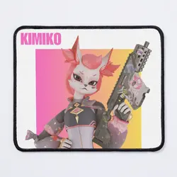 Kimiko Five Tails Magenta Yellow Gradien  Mouse Pad Computer Desk Gamer Play Keyboard Mat Anime PC Carpet Printing Gaming Table