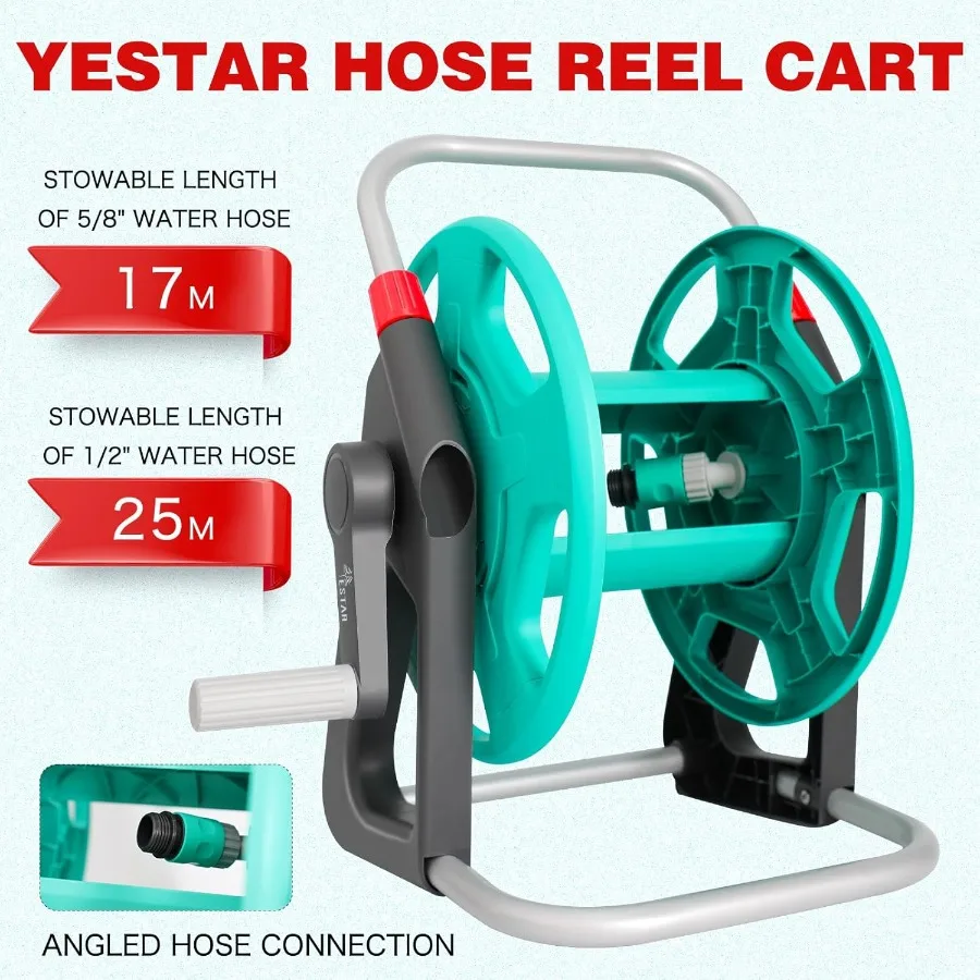 حديقة خرطوم المياه بكرة CartHolds 5080 قدم من 5 8 بوصة خرطوم المحمولة خرطوم الأنابيب حامل للخارج #3