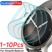 For Amazfit Balance HD Clear Soft Screen Protector Films Anti-scratch Protective Hydrogel Films for Amazfit Balance Smartwatch