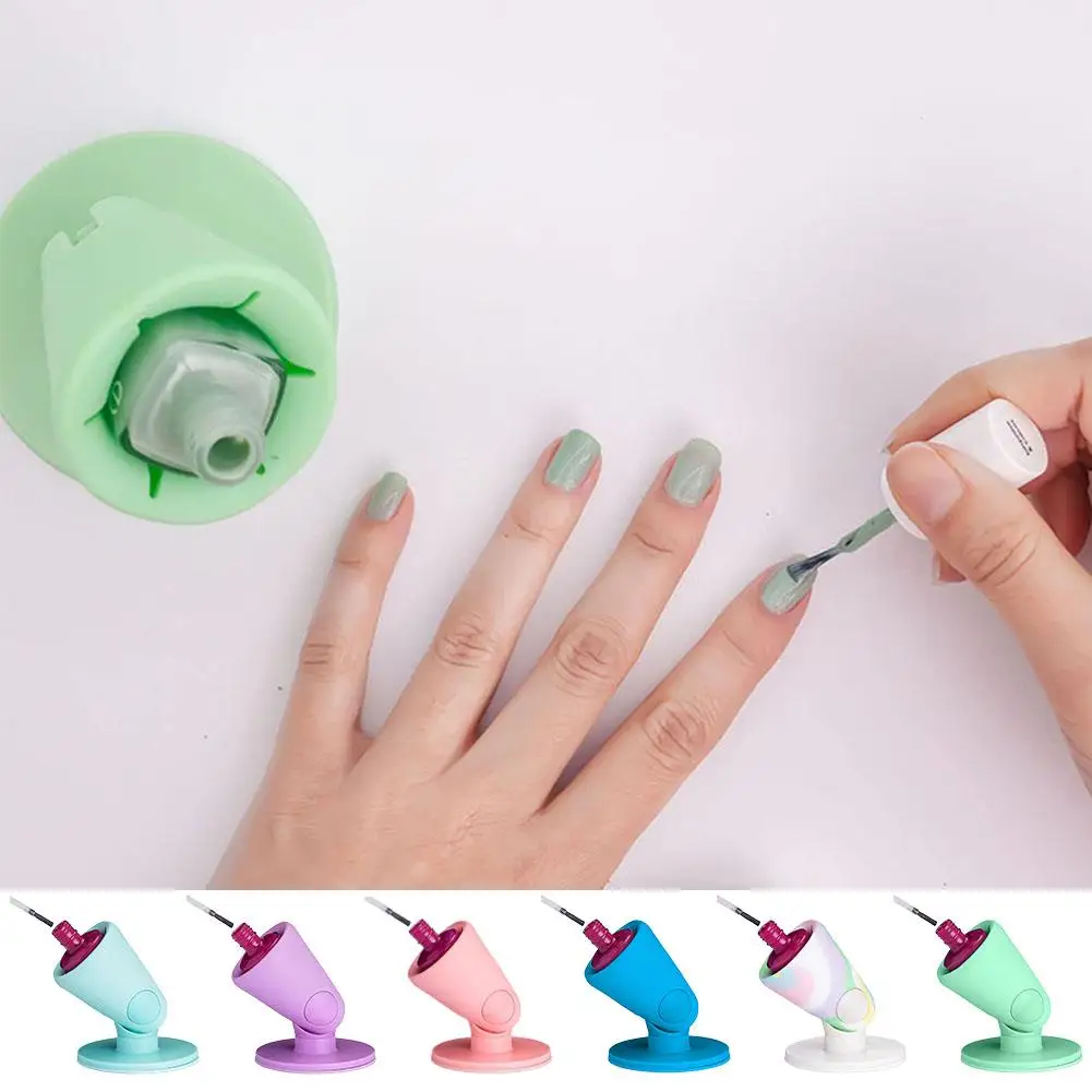 Untippable Nail Polish Bottle Holder For DIY Nail Polish Manicure Accessories Anti-Spill Fingernail Painting Auxiliary Tool