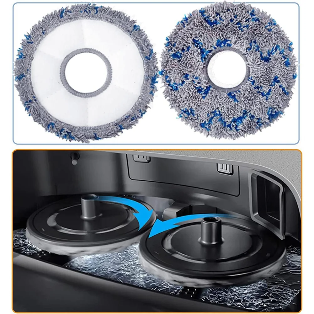 مكنسة كهربائية بديلة لـ Ecovacs ، قطعة قماش ممسحة ، أجزاء وسادات قابلة للغسل ، T10 توربو ، Deebot X1 OMNI