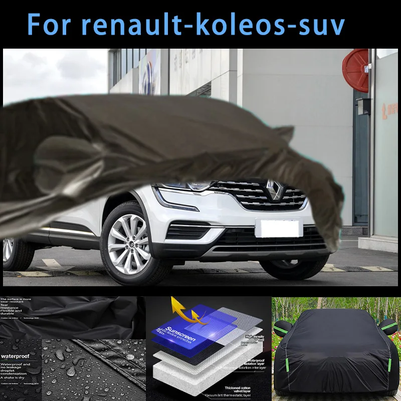 

Для renault-koleos-suv, наружная защита, полные автомобильные Чехлы, снегозащитный козырек, Солнцезащитный водонепроницаемый пыленепроницаемый внешний автомобильный аксессуар