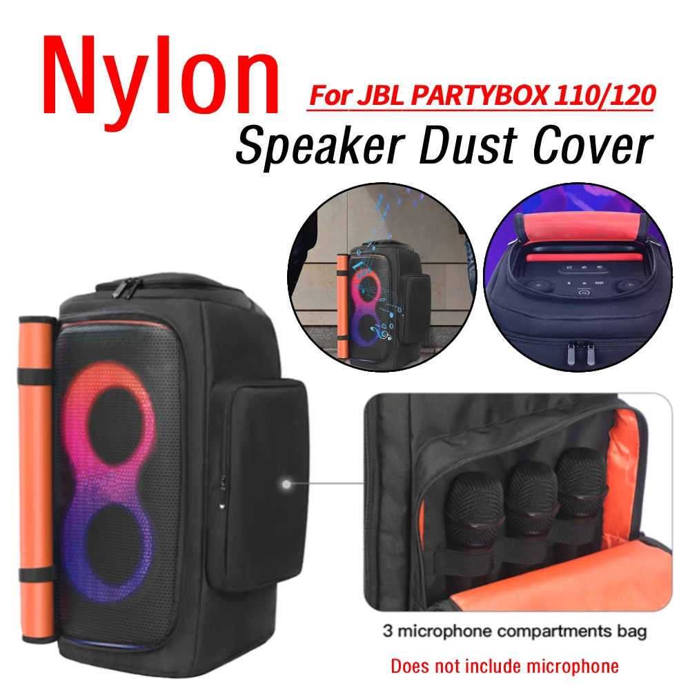 

Защитный чехол для колонок JBL PARTYBOX 110/120, водонепроницаемый, с мягкой подкладкой и карманом для микрофона.
