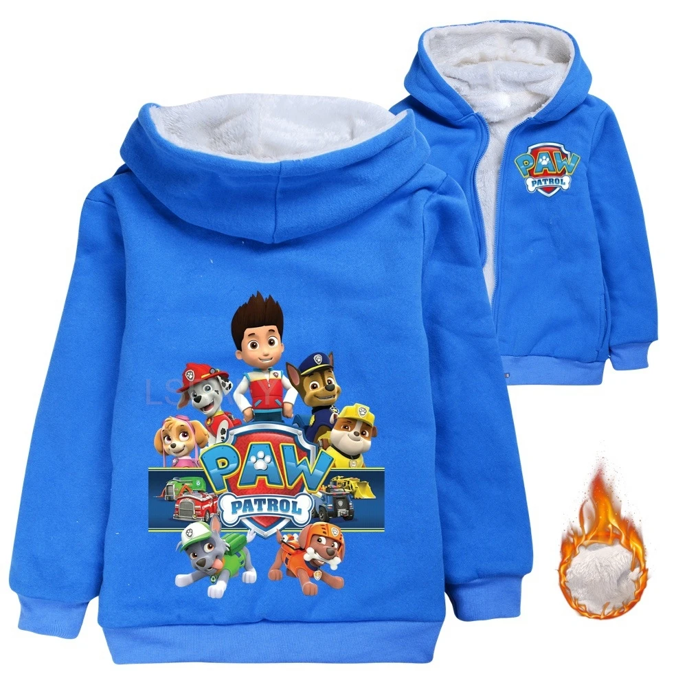 New PAW PATROL BABY Boys Girls Winter Coats Warm Overcoats Kids Casual Fashion Coat Outfits Chase Marshall Children Clothes