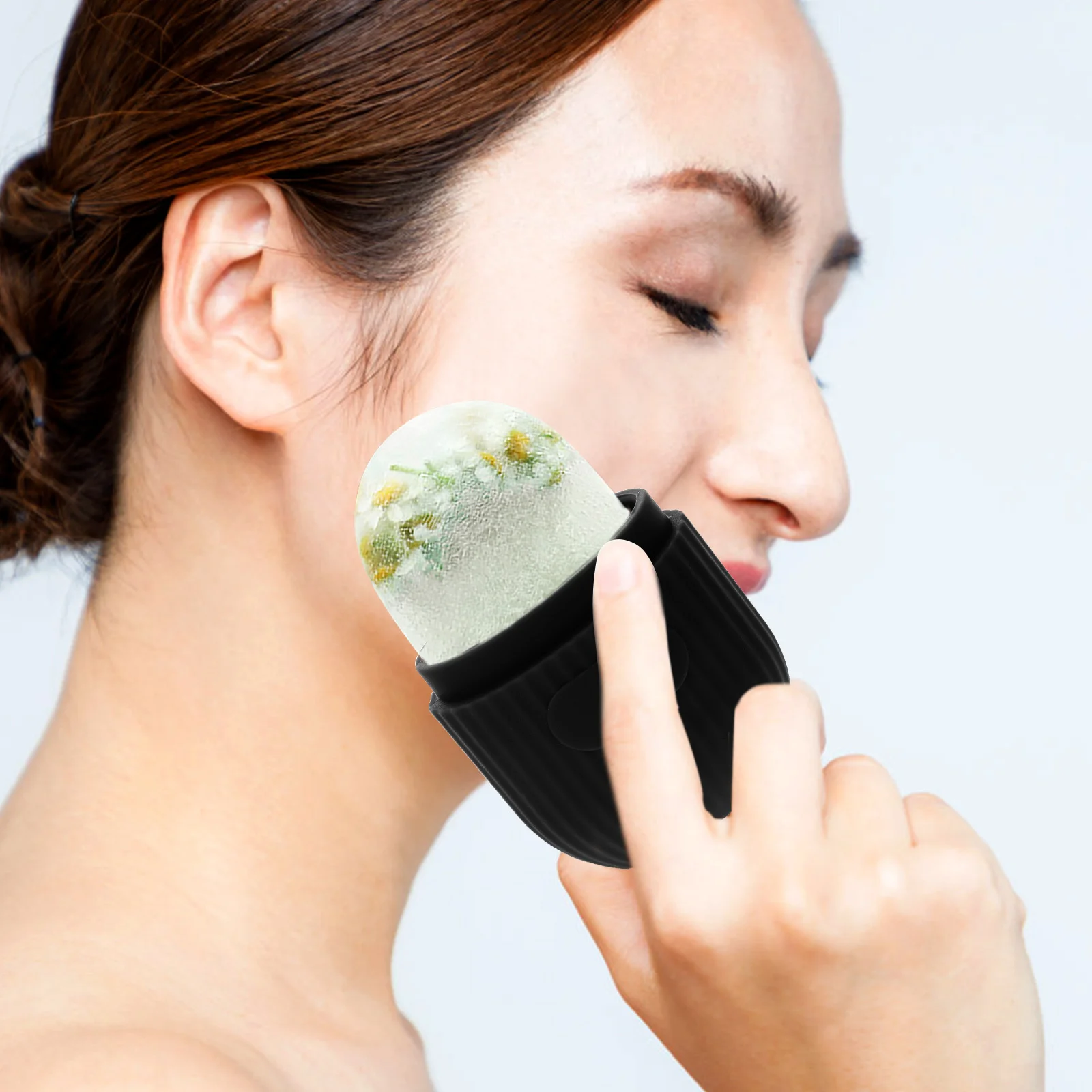 Silicone Face Mold for Facial Massage and Skin Care - Reusable Cold Therapy Tool for Eye Head Face Relaxation