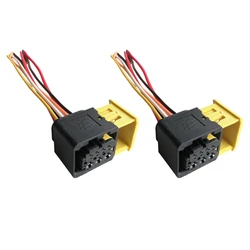 2Pcs 7Pin Connector Plug Socket For Mercedes Benz Actros MP4 MP5 Truck Tail Light Wire Harness Spare Parts Accessories