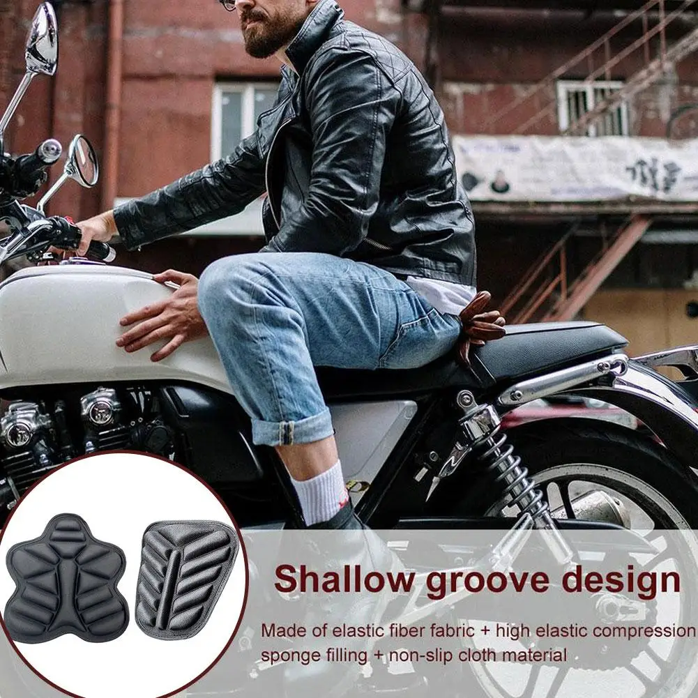 Motorcycle Seat Cushion Breathable Foam Motorcycle Air Cushion Seat Pad Anti-slip Motorcycle Seat Cover Motorcycle Accessories