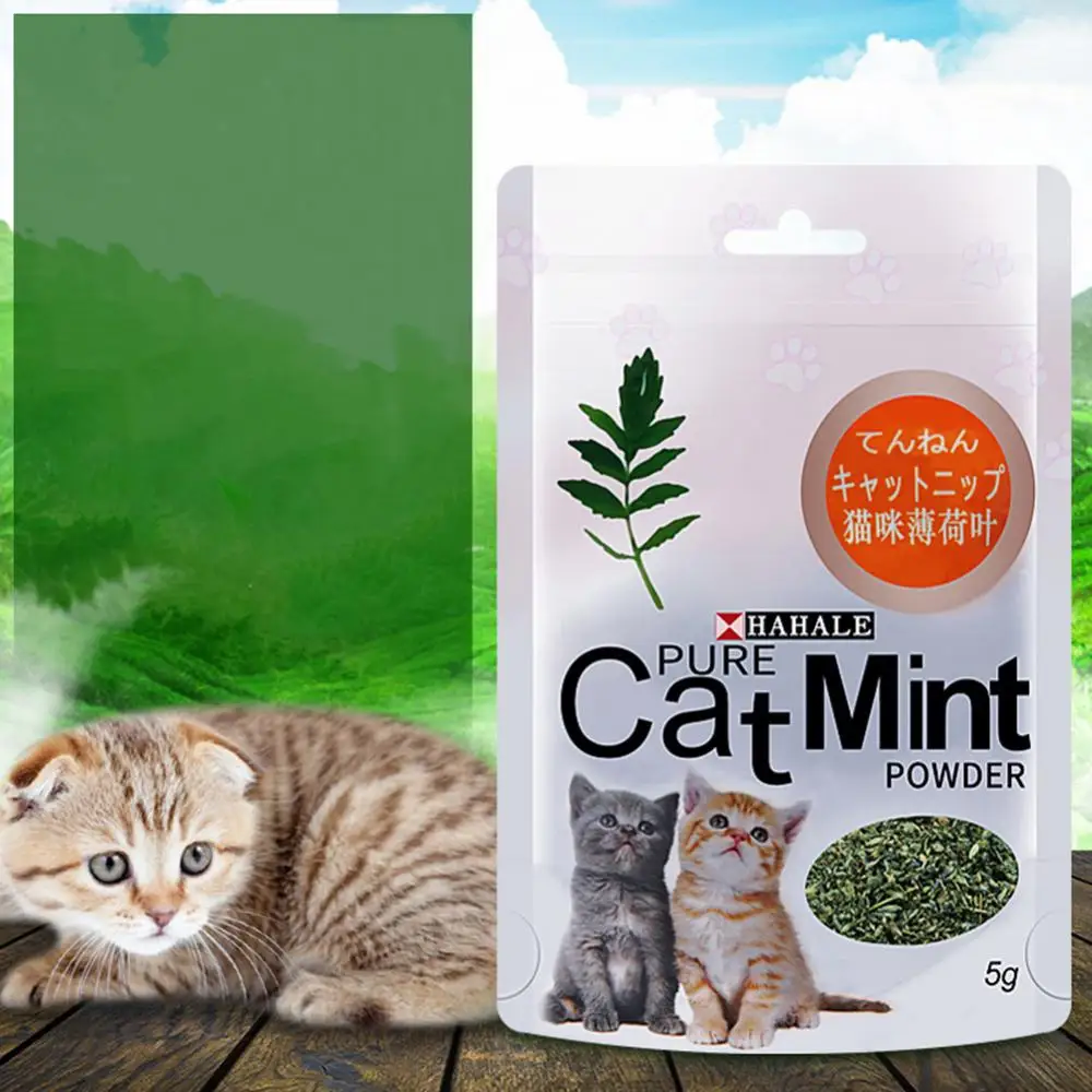 Catnip 5g/Pack Cat Mint Powder Natural Pet Kitten Mouth Cleaning Flavor Treats