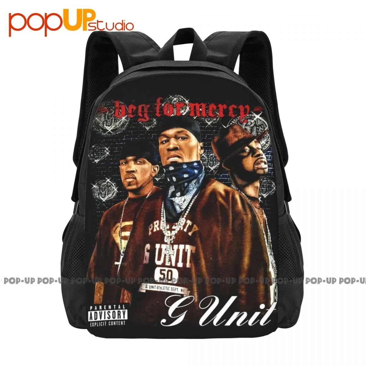 

Vintage 50 Cent G Unit Backpack Large Capacity Gym Beach Bag 3d Printing School Sport Bag