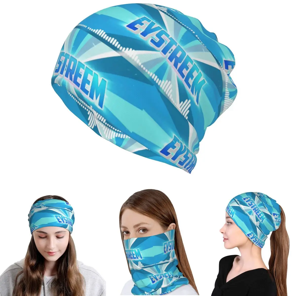 

Funny EYstreem Bandana Neck Cover Mask Scarf Multifunction Headwear Beanies Hat for Men Women Adult Windproof