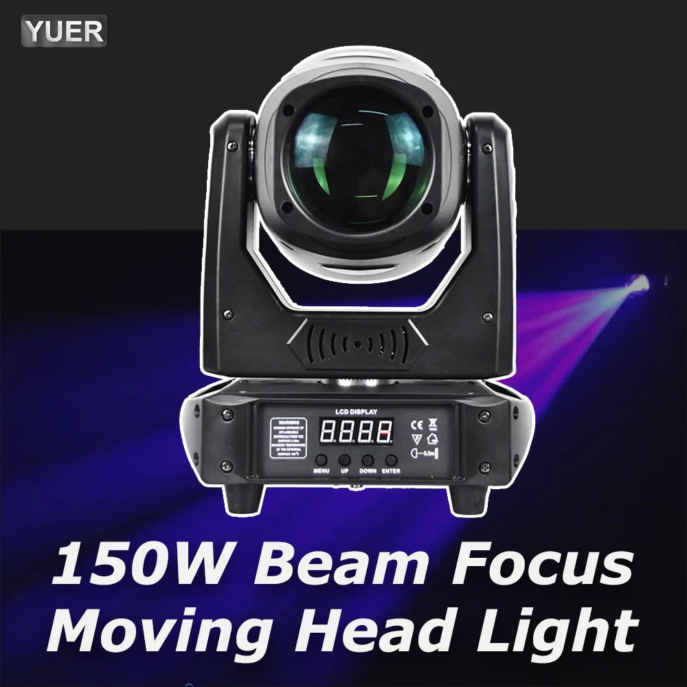 NEW LED Moving Head Light 150W Beam Spot 8/18 Prisms With Focus Dj Dmx512 Stage Light Effect Light Disco Dj Bar Music Party YUER