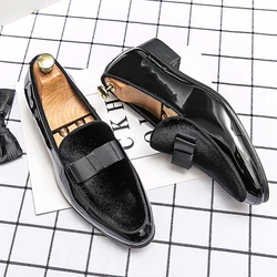 New Luxury Fashion Decoration Suede Driving Shoes Men Casual Loafers Business Formal Dress Dress Groom  Footwear Zapatos Hombre