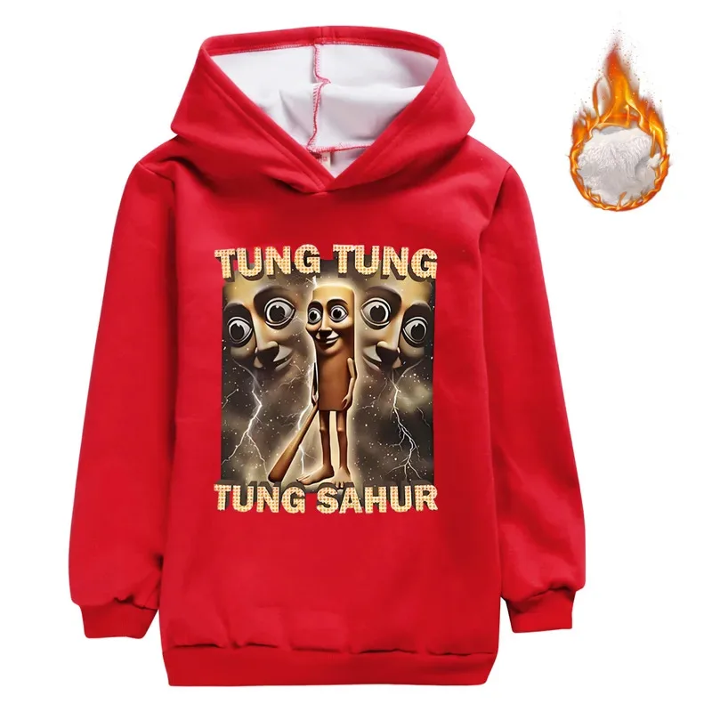 تونغ تونغ تونغ صحور بنين بنات بلايز عادية متعة لعبة نمط هوديي الكرتون ثلاثية الأبعاد طباعة هوديي الاطفال الخريف الدفء البلوز #6