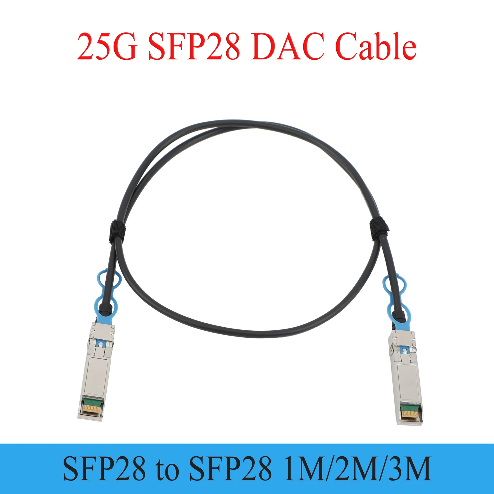 1PCS 25G SFP28 DAC Copper Cable 1M/2M/3M High Speed ​​Fiber Optic Cable for Cisco Mikrotik Ethernet Switch