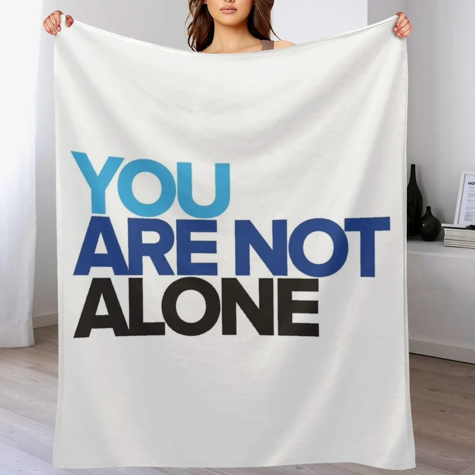 

Dear Evan Hansen - You Are Not Alone Throw Blanket Anti Shedding Soft Fuzzy Blanket for Home