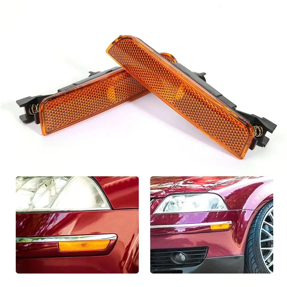 X Car Amber Front/Rear Bumper Side Marker Lights For Passat B5.5 2001-2005 Left Side Signal Lamp Automobiles, Parts & Accessor