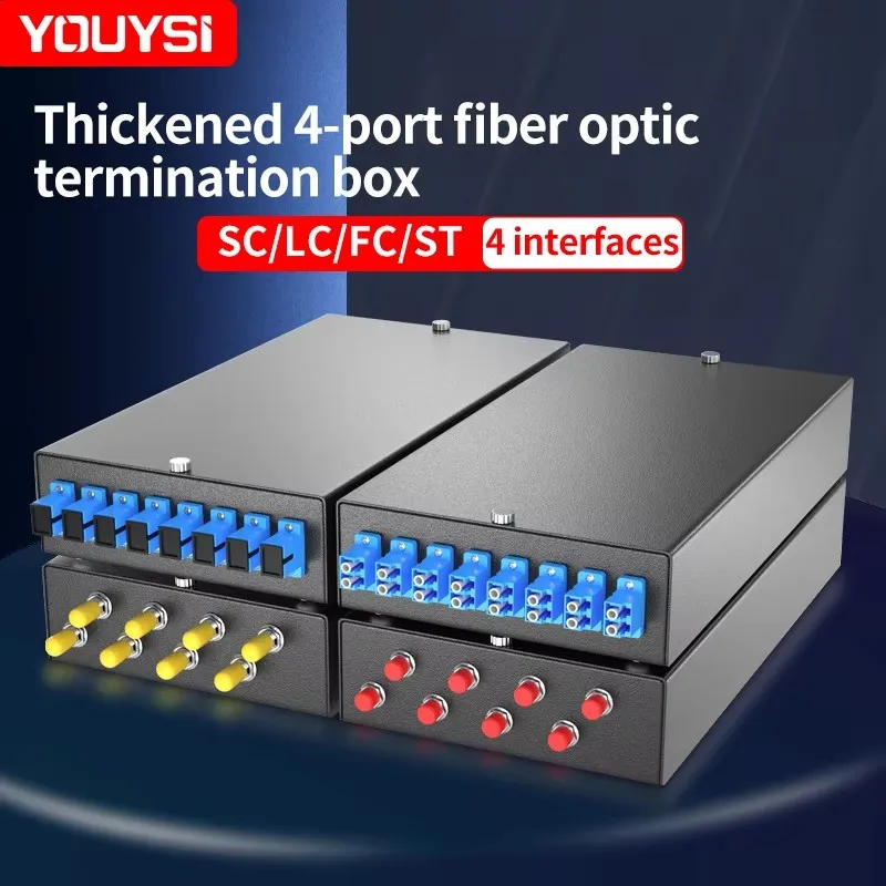 

YOUYSI Thickened 8-Port SC Fiber Optic Termination Box Desktop Cable Splice Box is fully equipped