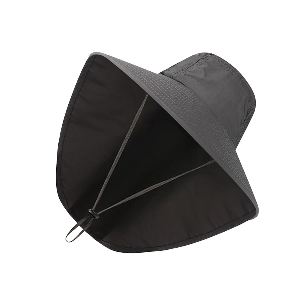 

Uv Protection Sun Hat for Men Women Wide Brim Bucket Style Outdoor Cap with Neck Cover Earflaps Adjustable Strap Hiking Camping