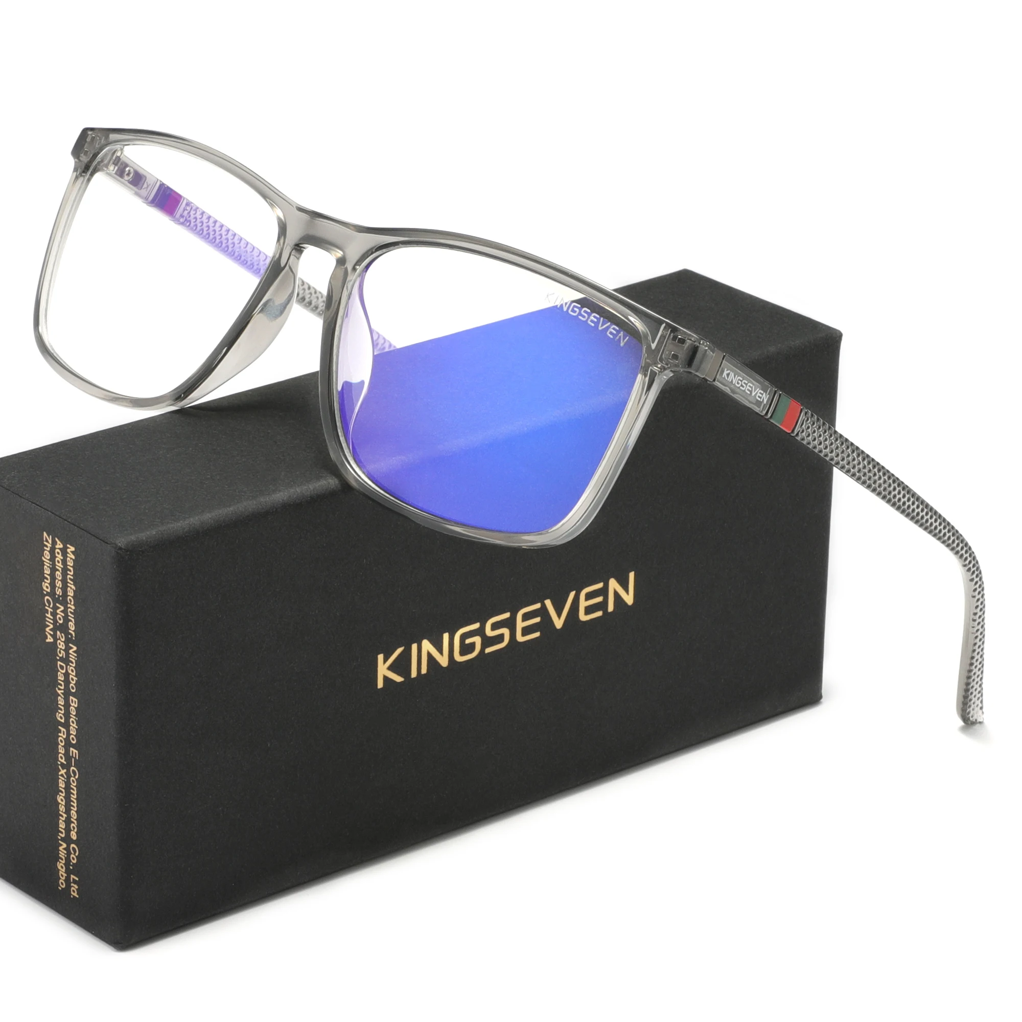 KINGSEVEN Blauw Licht Blokkeren Bril Transparante Lens Mannen/Vrouwen Anti-Blue Ray Brillen Studenten Dagelijks Telefoon Computer Brillen