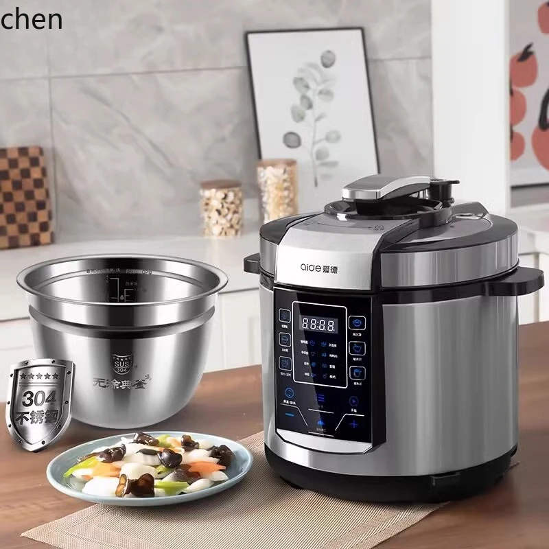 HXL 6L Electric Pressure Cooker Household Large Capacity Stainless Steel Multifunctional Rice Cooker