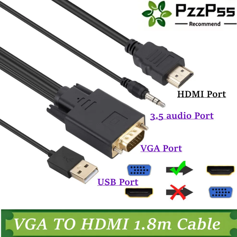 1.8M Vga To Hdmi Ad…