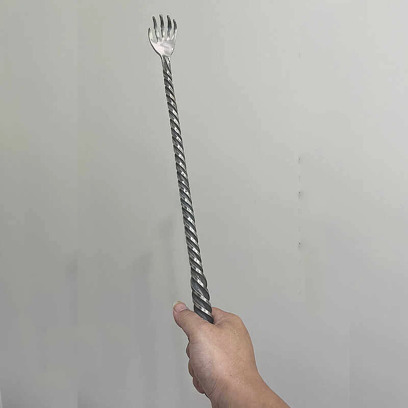 47cm Outdoor Portable EDC High Manganese Steel Scratch Massage Stick Multifunctional Car Emergency Survival Window Breaking Tool