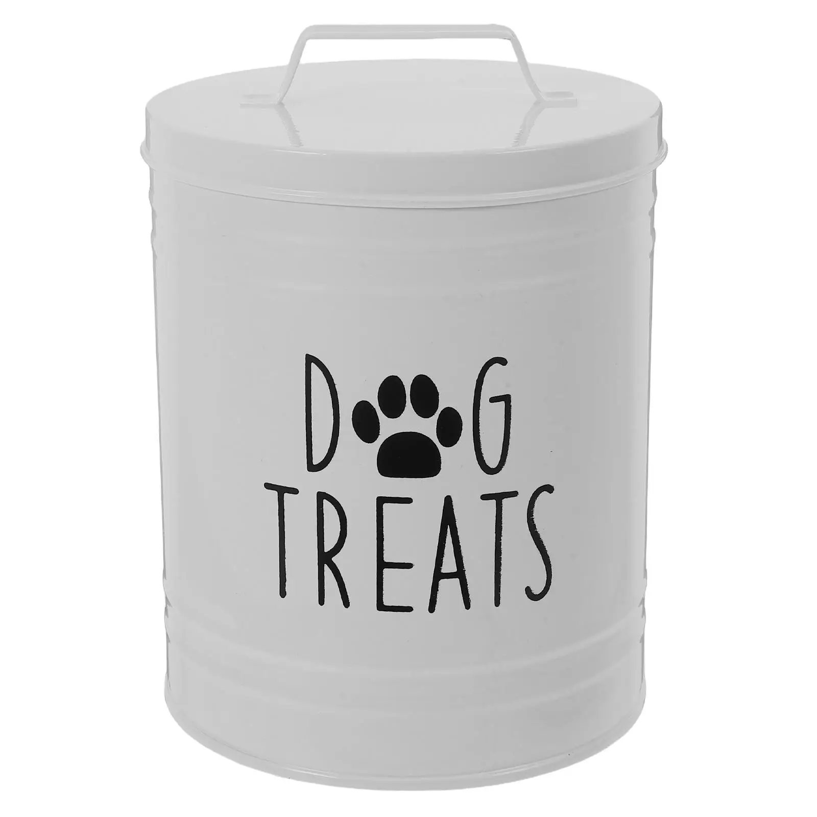 

Dog Food Storage Tank Large Capacity Iron Cute Treat Containers Sealed Holder Pet Supplies Safe Airtight Bin Container