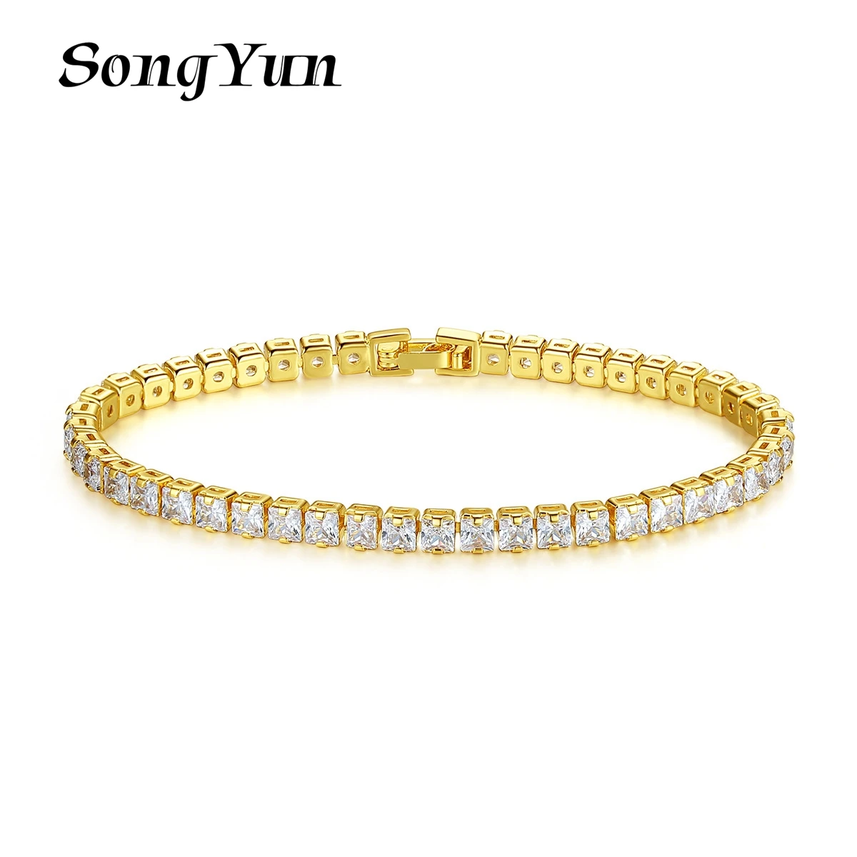 

SongYun Jewelry MHT Quality Brass Bracelet Charm Cuff CZ 7A Zircon Bachelorette Gift Glamorous Style Women Bracelets Jewelry