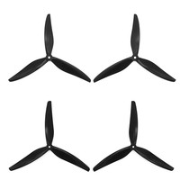 4PCS GEMFAN 8X4X3 8040 3-Blade Black-Nylon Propeller for 8inch Multirotor X-Class MacroQuad FPV Drones (2CW+2CCW)