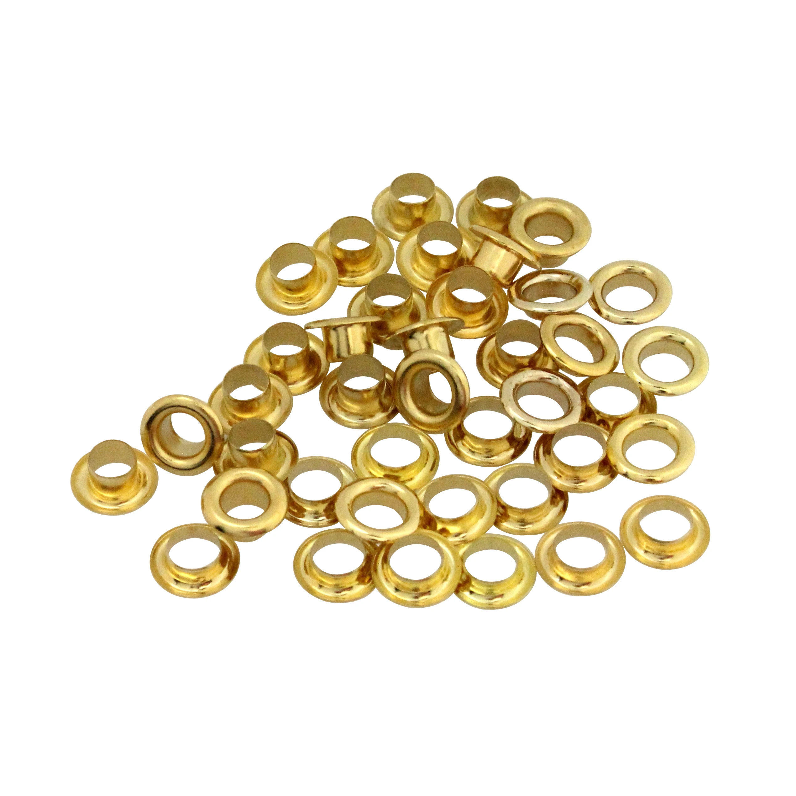 100sets 4mm Brass Double Sided Eyelet with Washer Leather Craft Repair Grommet Round Eye Rings For Shoes Bag Clothing Belt Hat