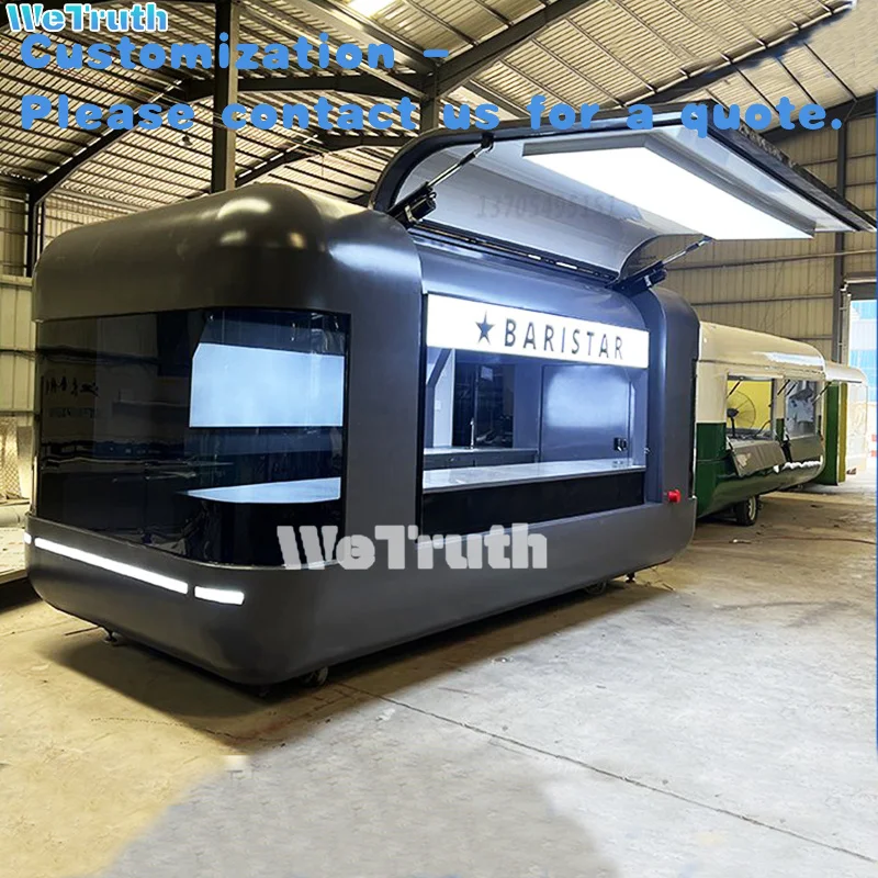 custom.European Dessert Food Camping Multifunctional Snack Scenic Dining Car Bar Coffee Car Trailer